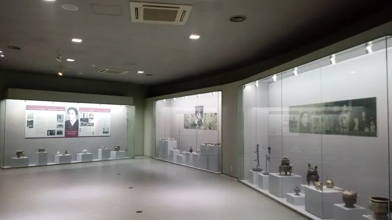 차문화공원 전망대에서 조망하는 초록 녹차밭 쉼터
