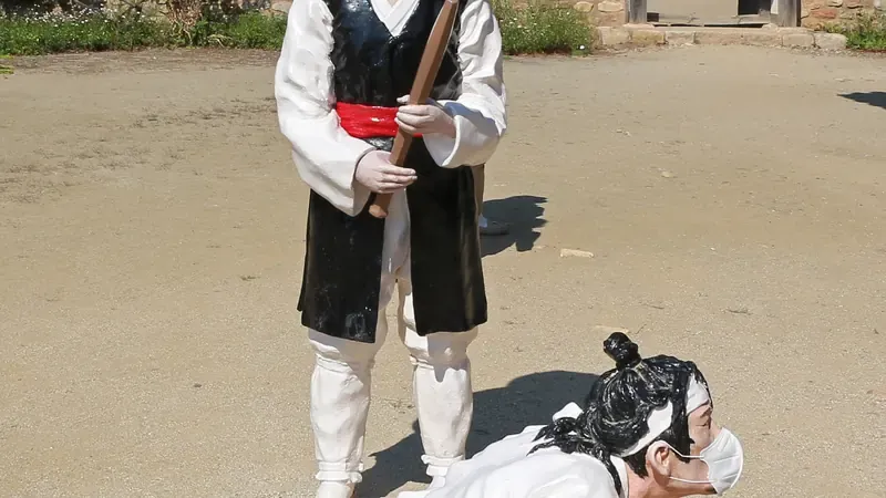 낙안읍성 동문 낙풍루 앞 평탄 진입광장